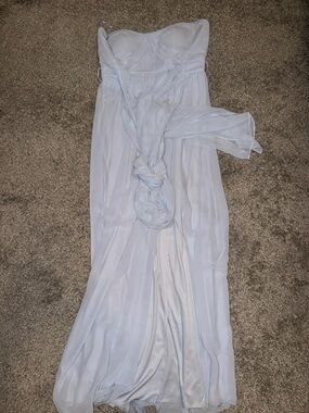 Birdy Grey Pale Blue Strapless Dress